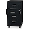 Nusparc 4-Drawer Mobile Storage Cabinet, 14.2" x 18" x 26.5", Black NPRVF418DMBK - alternate 1